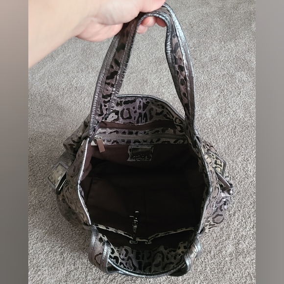 Kooba 'Natasha' Leopard Print Convertible Tote Bag - Picture 2 of 4